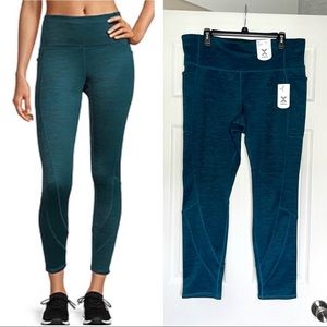Xersion X-Warmth High Rise Full Length Legging - Tahoe Teal